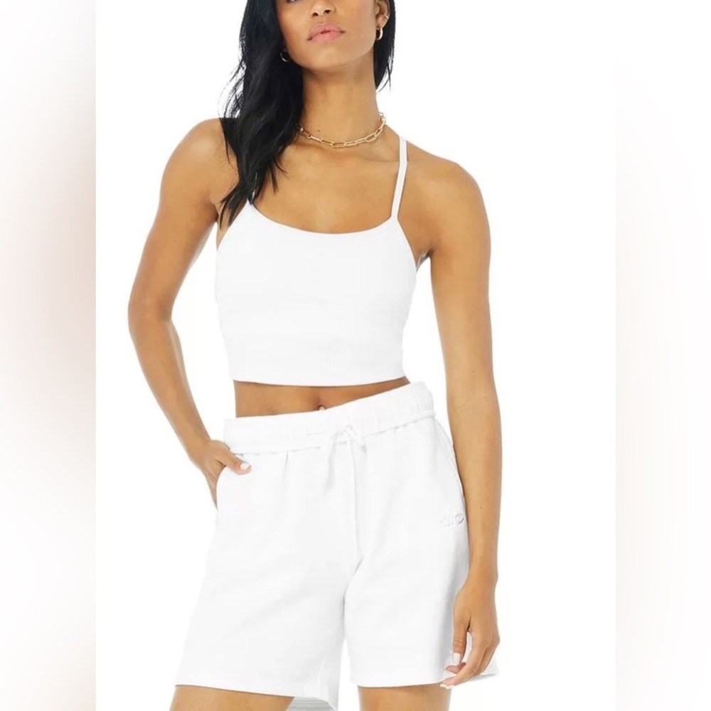 ALOYOGA ALOSOFT RIBBED CROP CALM TANK